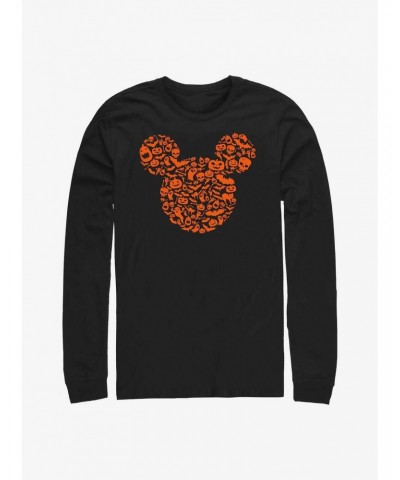 Disney Mickey Mouse Ears Halloween Icons Long-Sleeve T-Shirt $7.90 T-Shirts