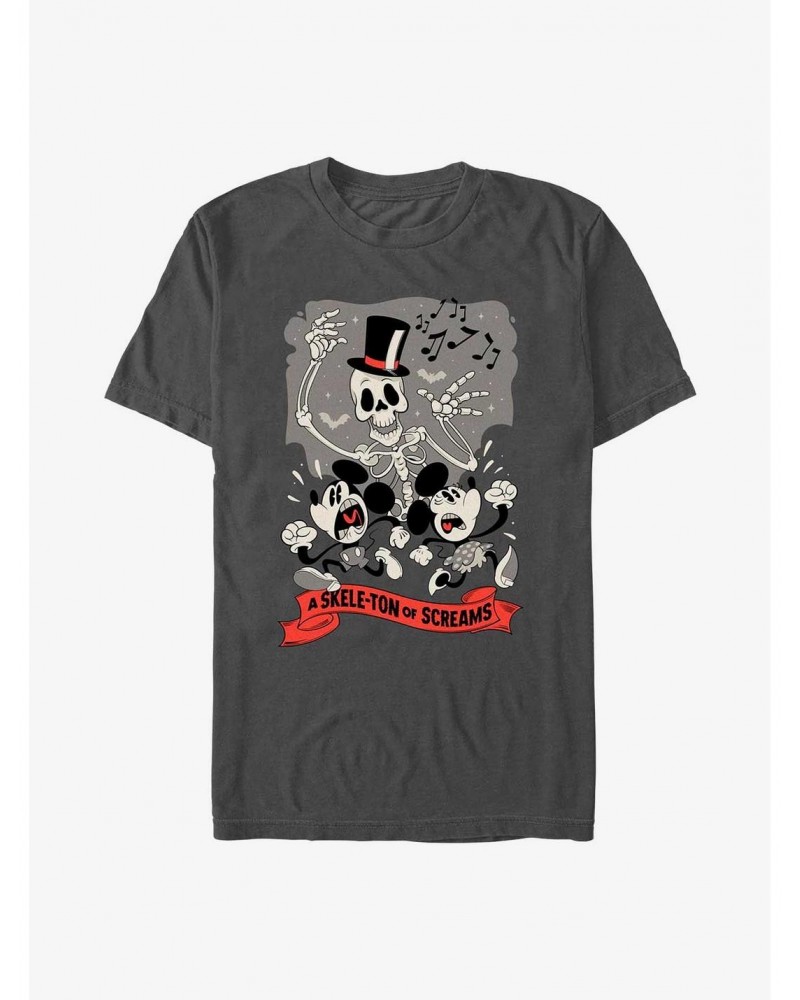 Disney Mickey Mouse A Skele-Ton of Screams T-Shirt $7.46 T-Shirts