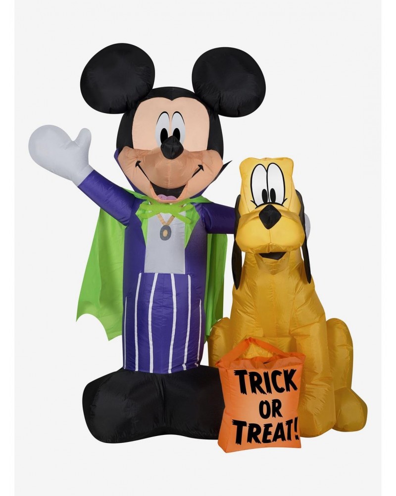 Disney Mickey Mouse And Pluto With Treat Sack Scene Airblown $50.36 Merchandises