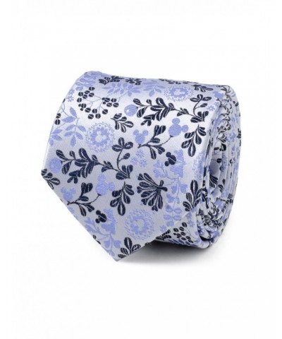 Disney Mickey Mouse Silhouette Floral Blue White Tie $20.45 Ties