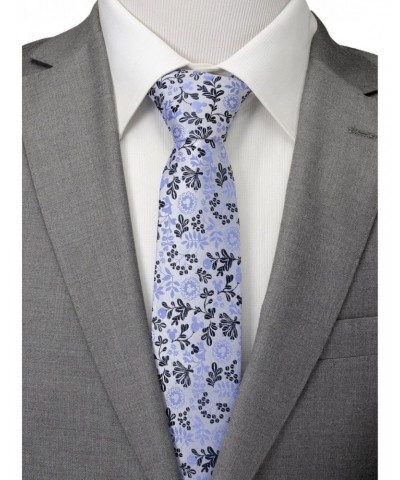 Disney Mickey Mouse Silhouette Floral Blue White Tie $20.45 Ties