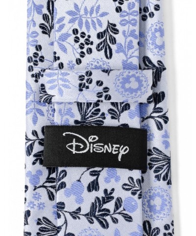 Disney Mickey Mouse Silhouette Floral Blue White Tie $20.45 Ties