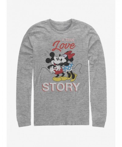 Disney Mickey Mouse True Love Story Long-Sleeve T-Shirt $11.84 T-Shirts