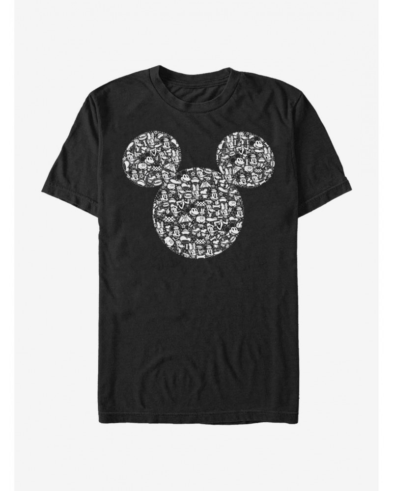 Disney Mickey Mouse Mickey Icons Fill T-Shirt $6.88 T-Shirts