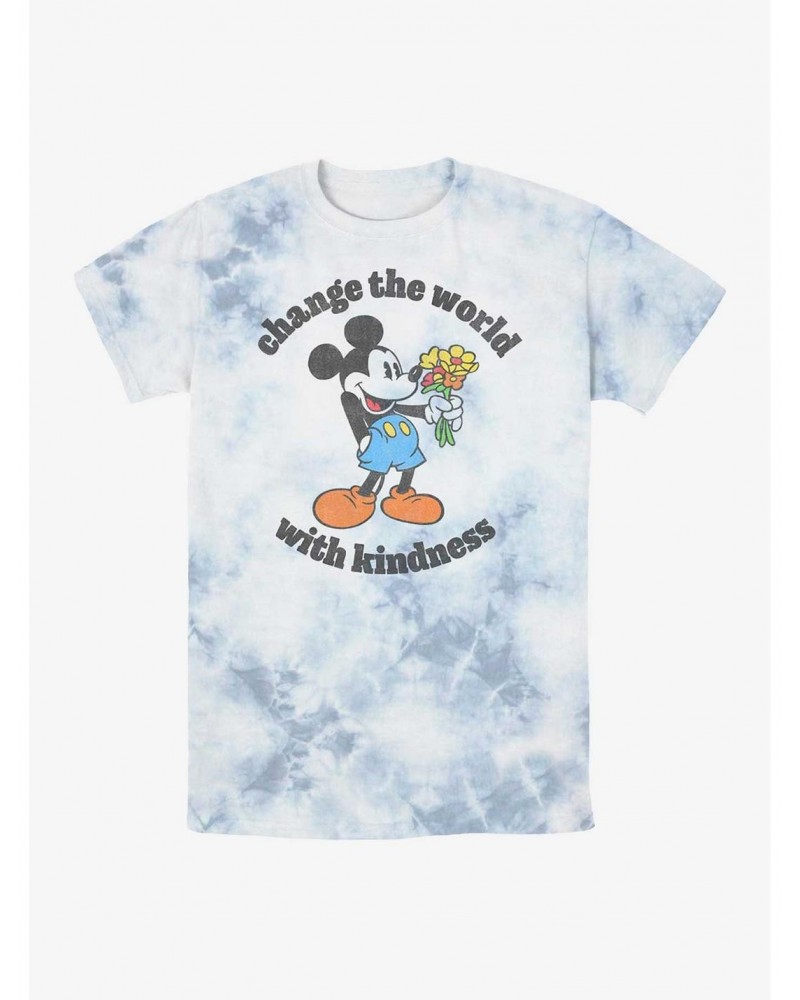 Disney Mickey Mouse Kindness Tie-Dye T-Shirt $7.25 T-Shirts