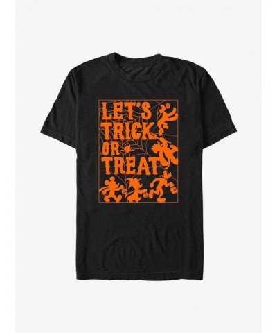 Disney Mickey Mouse Let's Trick or Treat Spiderweb T-Shirt $6.69 T-Shirts