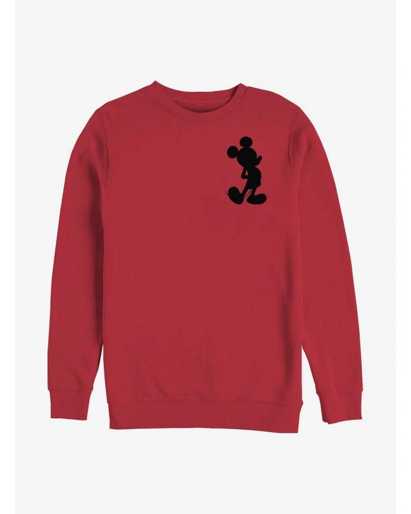 Disney Mickey Mouse Mickey Silhouette Crew Sweatshirt $12.10 Sweatshirts