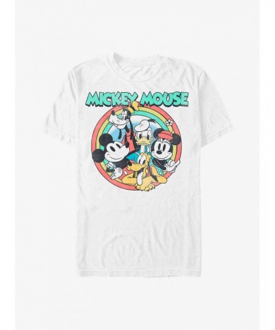 Disney Mickey Mouse Vintage Group Pose Extra Soft T-Shirt $7.42 T-Shirts