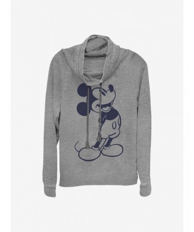 Disney Mickey Mouse Classic Mickey Cowlneck Long-Sleeve Girls Top $16.16 Tops