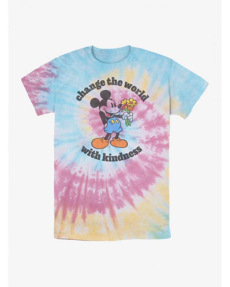 Disney Mickey Mouse Kindness Tie Dye T-Shirt $7.67 T-Shirts