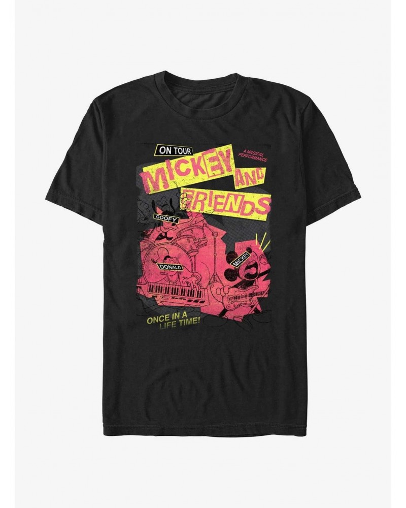 Disney Mickey Mouse Punk Rock Mickey Tour T-Shirt $5.74 T-Shirts