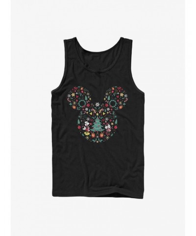 Disney Mickey Mouse Holiday Icon Ear Fill Tank $8.76 Tanks