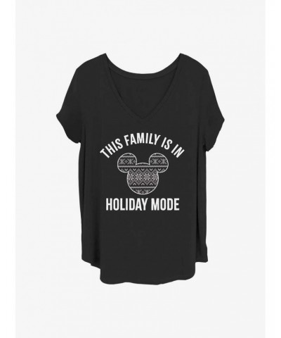 Disney Mickey Mouse Family Holiday Mode Girls T-Shirt Plus Size $7.17 T-Shirts