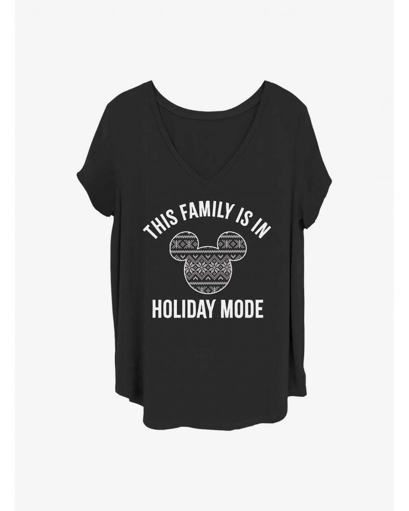 Disney Mickey Mouse Family Holiday Mode Girls T-Shirt Plus Size $7.17 T-Shirts