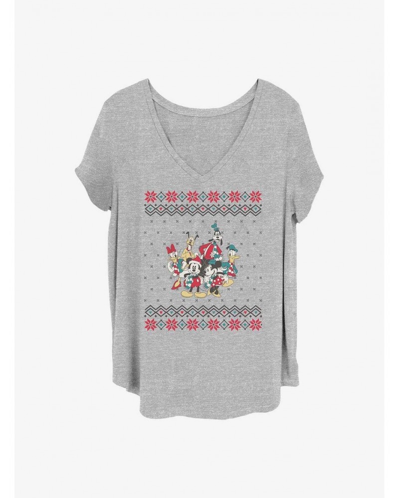 Disney Mickey Mouse Mickey And Friends Christmas Girls T-Shirt Plus Size $11.56 T-Shirts