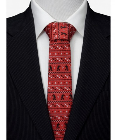 Disney Mickey Mouse Fair Isle Red Men's Tie $7.16 Ties