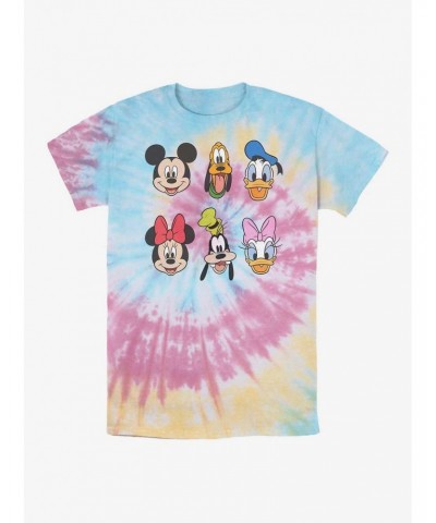 Disney Mickey Mouse Friends Faces Tie Dye T-Shirt $7.87 T-Shirts