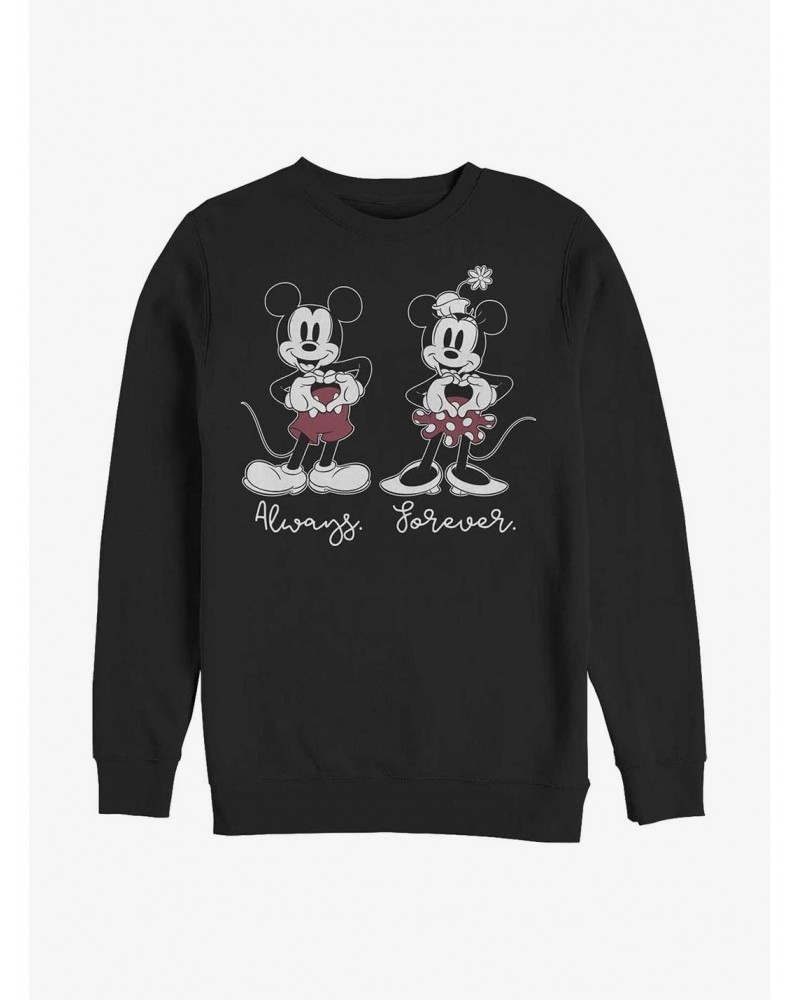 Disney Mickey & Minnie Mouse Always Forever Sweatshirt $11.22 Sweatshirts