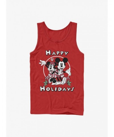 Disney Mickey Mouse Mickey & Minnie Holiday Tank $9.36 Tanks