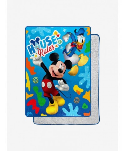 Disney Mickey M Buddies Rule Oversized Throw $15.72 Throws