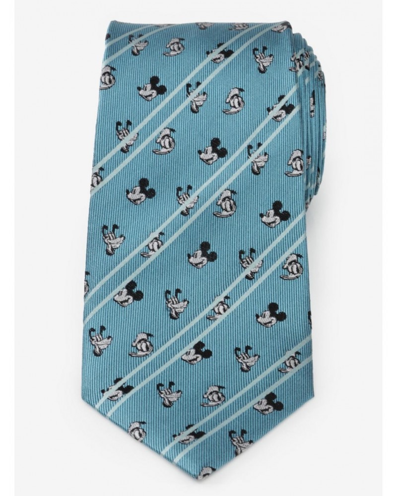 Disney Mickey and Friends Aqua Striped Tie $27.48 Ties