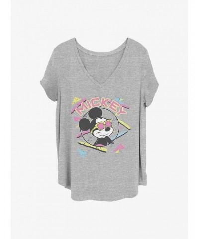 Disney Mickey Mouse 90S Mickey Girls T-Shirt Plus Size $8.32 T-Shirts