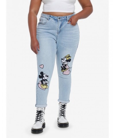 Her Universe Disney Mickey Mouse & Minnie Mouse Mom Jeans Plus Size $15.33 Jeans