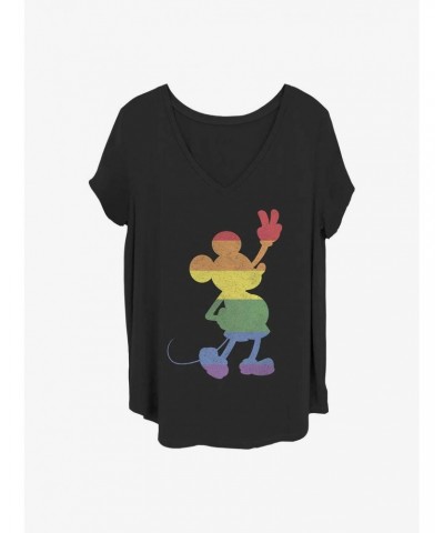 Disney Mickey Mouse Pride Mickey Girls T-Shirt Plus Size $9.25 T-Shirts