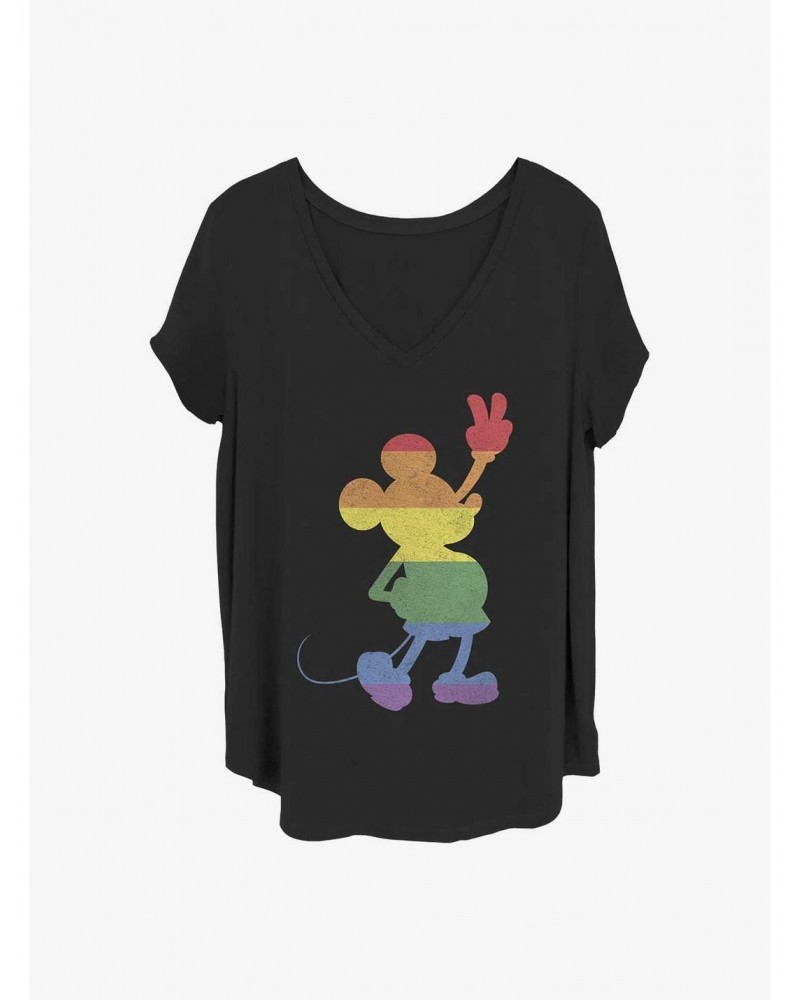 Disney Mickey Mouse Pride Mickey Girls T-Shirt Plus Size $9.25 T-Shirts