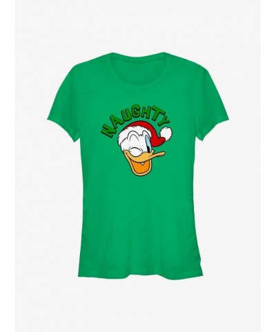 Disney Mickey Mouse Naughty Holiday Donald Girls T-Shirt $9.96 T-Shirts