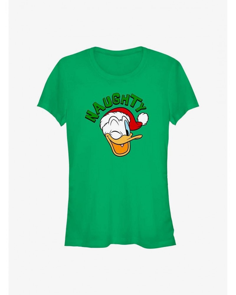 Disney Mickey Mouse Naughty Holiday Donald Girls T-Shirt $9.96 T-Shirts