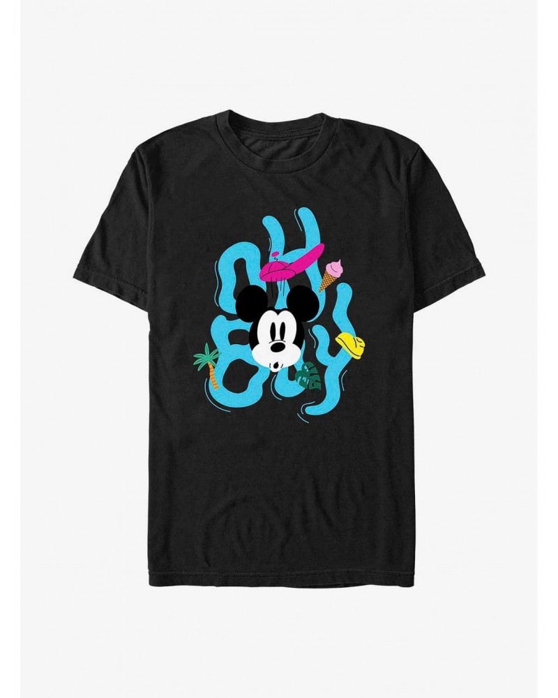 Disney Mickey Mouse Oh Boy Face T-Shirt $6.12 T-Shirts