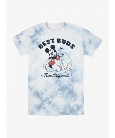 Disney Mickey Mouse Best Buds Mickey & Pluto Tie-Dye T-Shirt $10.36 T-Shirts