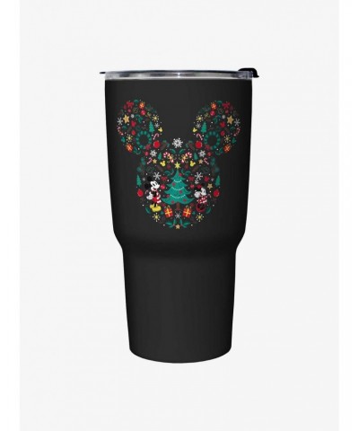 Disney Mickey Mouse Holiday Icon Ears Travel Mug $12.86 Mugs