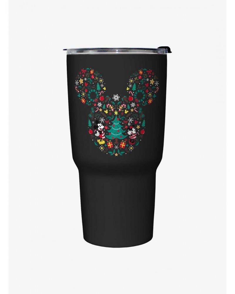 Disney Mickey Mouse Holiday Icon Ears Travel Mug $12.86 Mugs