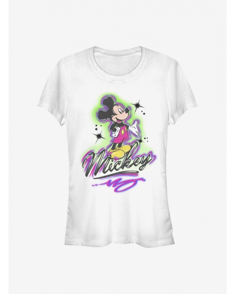 Disney Mickey Mouse Airbrush Mickey Girls T-Shirt $5.98 T-Shirts