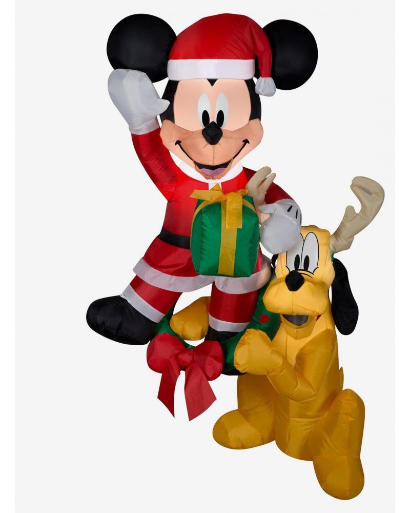 Disney Mickey Mouse And Pluto Inflatable Decor $35.30 Décor