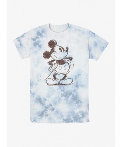 Disney Mickey Mouse Sketchy Mickey Tie-Dye T-Shirt $8.50 T-Shirts