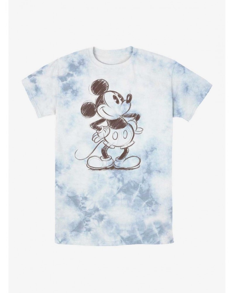 Disney Mickey Mouse Sketchy Mickey Tie-Dye T-Shirt $8.50 T-Shirts