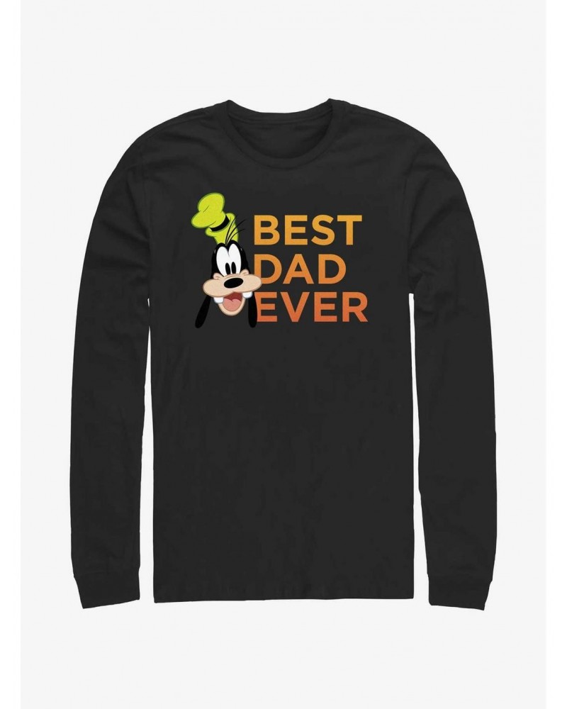 Disney Mickey Mouse Goofy Best Dad Ever Long Sleeve T-Shirt $10.00 T-Shirts