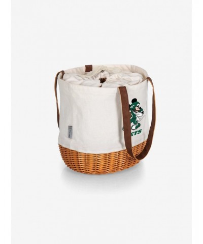 Disney Mickey Mouse NFL New York Jets Canvas Willow Basket Tote $25.31 Totes