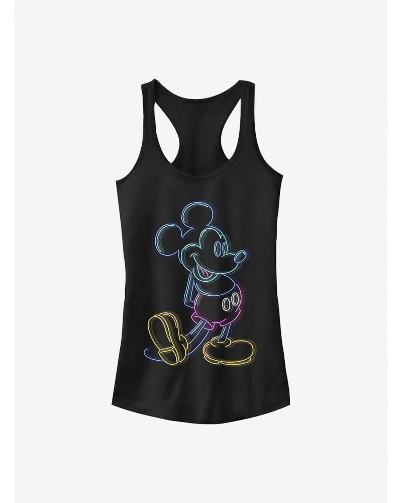 Disney Mickey Mouse Neon Mickey Girls Tank $5.98 Tanks