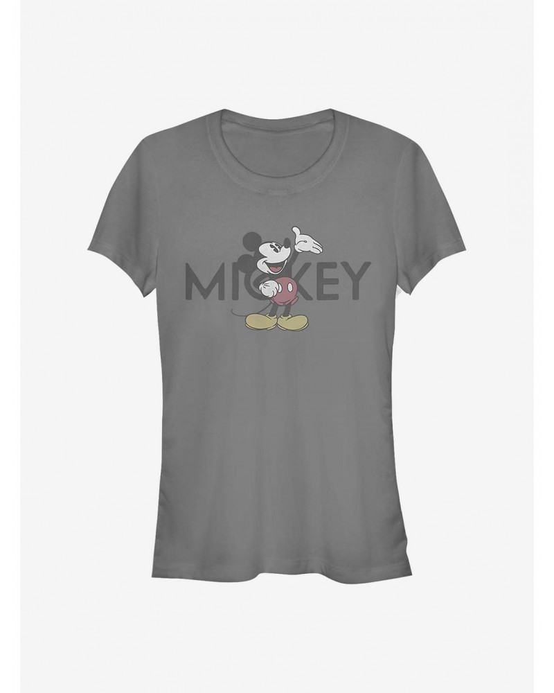 Disney Mickey Mouse Vintage Mickey Girls T-Shirt $8.37 T-Shirts