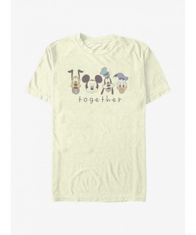 Disney Mickey Mouse Together Group Heads T-Shirt $8.41 T-Shirts