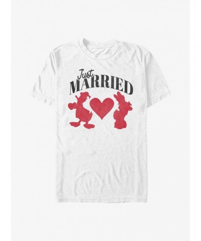 Disney Mickey Mouse Just Married T-Shirt $7.65 T-Shirts