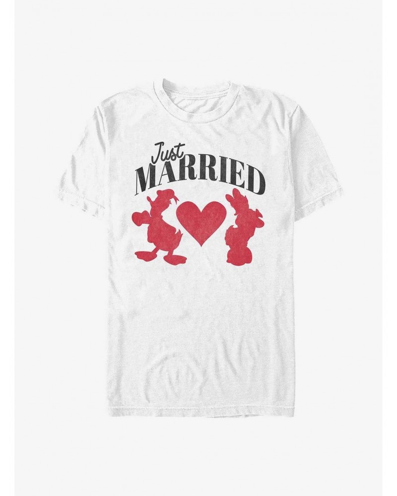 Disney Mickey Mouse Just Married T-Shirt $7.65 T-Shirts