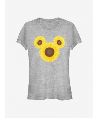 Disney Mickey Mouse Mickey Sunflower Girls T-Shirt $8.96 T-Shirts