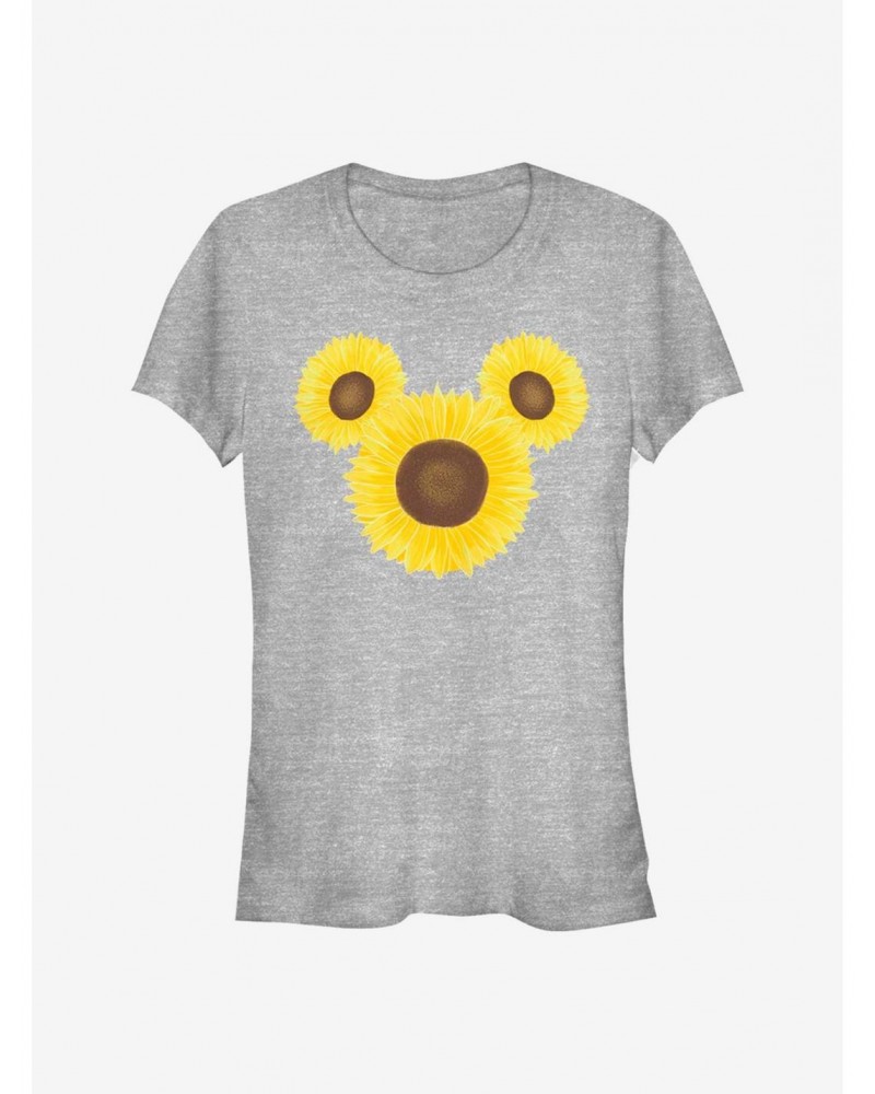 Disney Mickey Mouse Mickey Sunflower Girls T-Shirt $8.96 T-Shirts