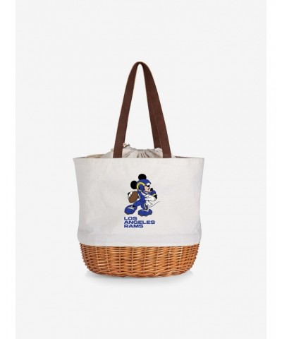 Disney Mickey Mouse NFL Los Angeles Rams Canvas Willow Basket Tote $22.72 Totes