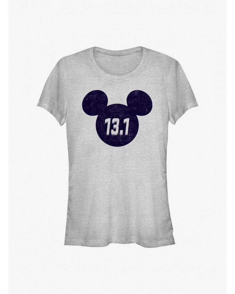 Disney Mickey Mouse 13.1 Half Marathon Ears Girls T-Shirt $7.37 T-Shirts